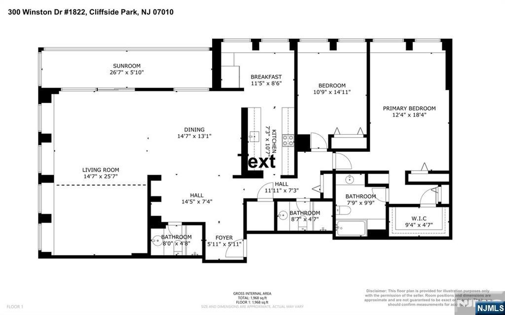Homes for sale in Cliffside Park, NJ | 300 Winston #1822, Cliffside Park, NJ 07010 | MLS# 25021679