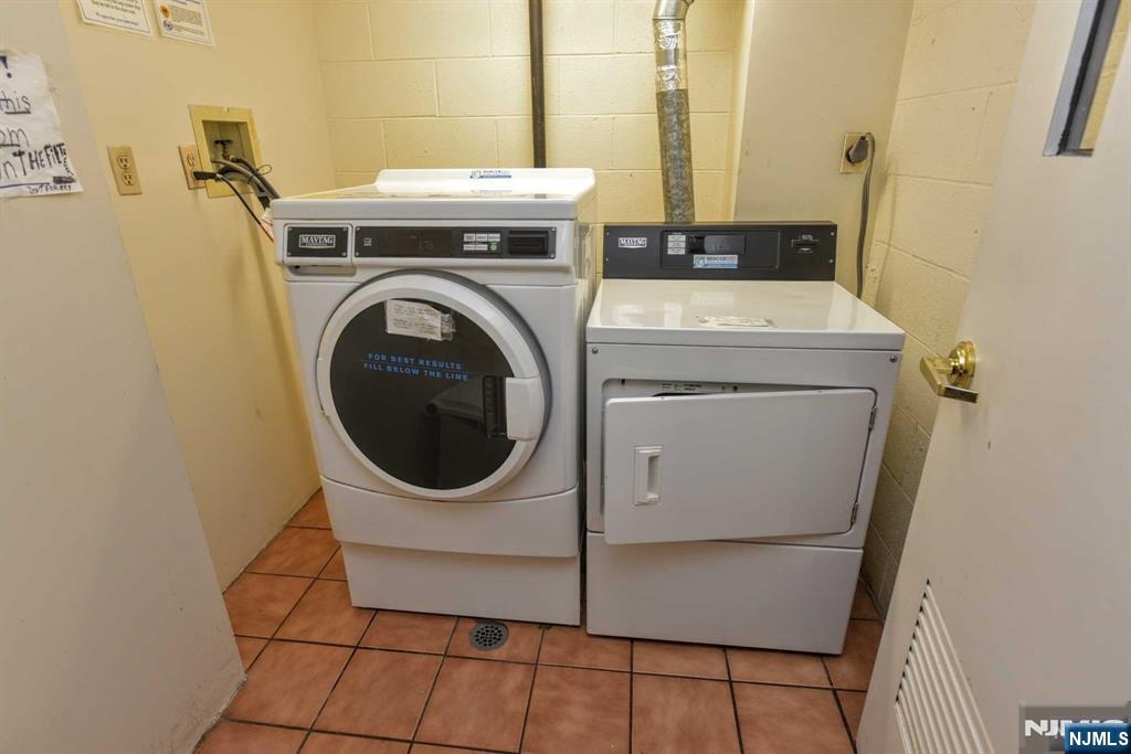 Laundry on floor